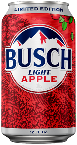 busch light apple koozie